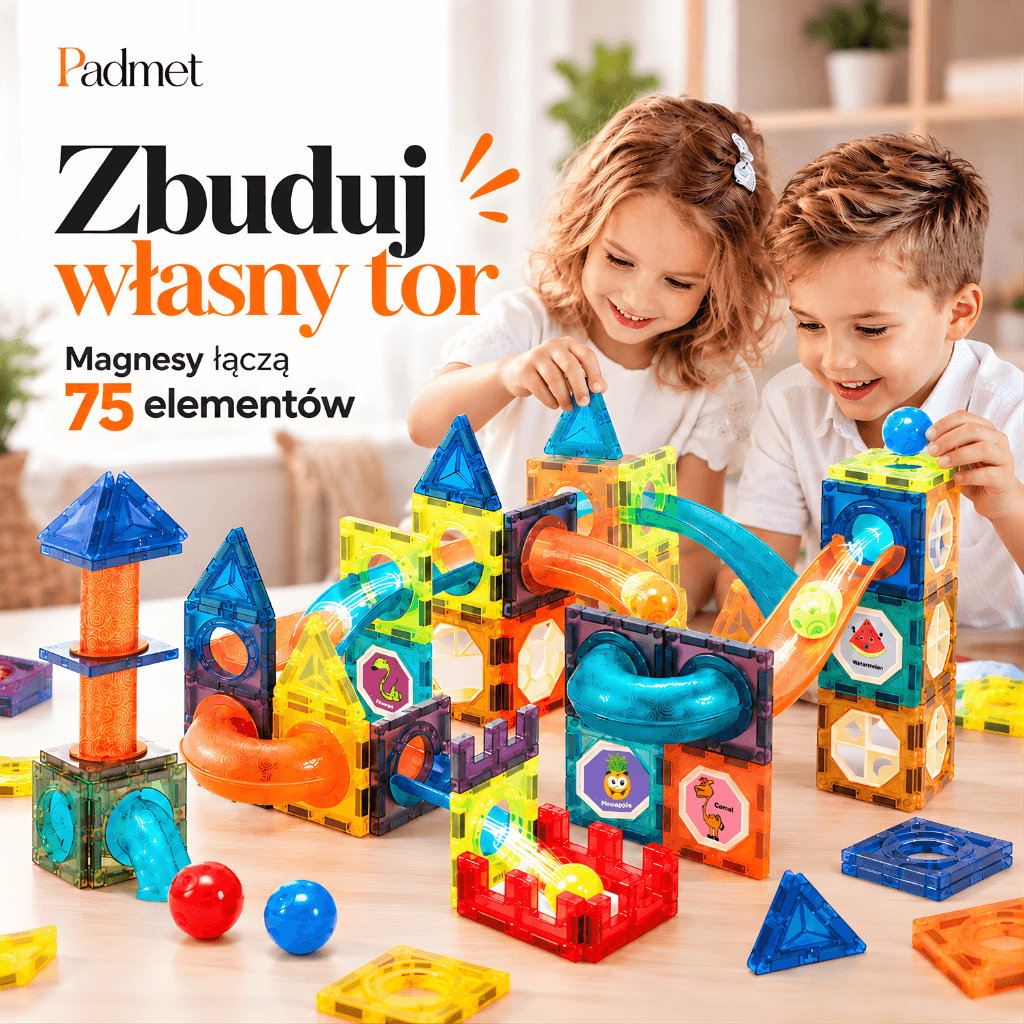 Padmet - Świecący Tor Wyobraźni 75 elementów
